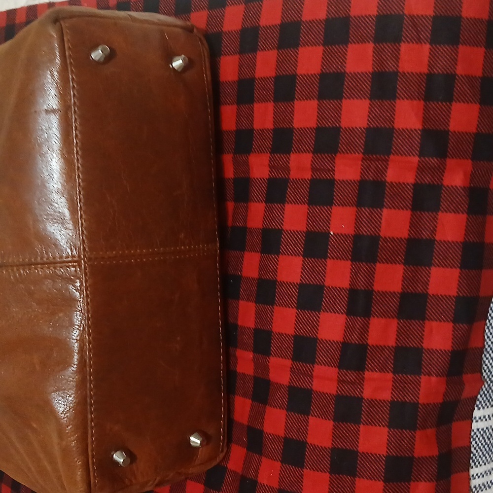 HOBO Tan Brown Leather Crossbody Bag - Picture 4 of 12